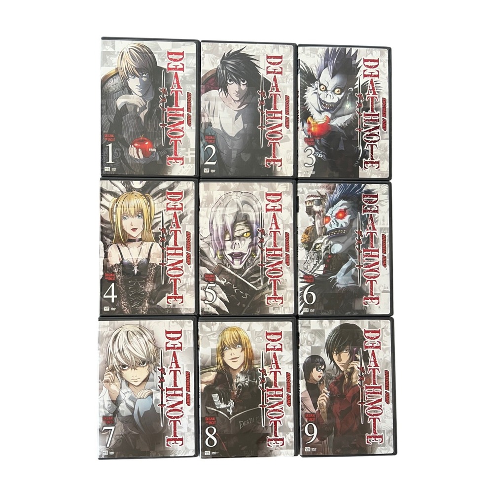 Death Note Original and Uncut DVD Vol 1-9 Complete Series Set Viz Media Anime